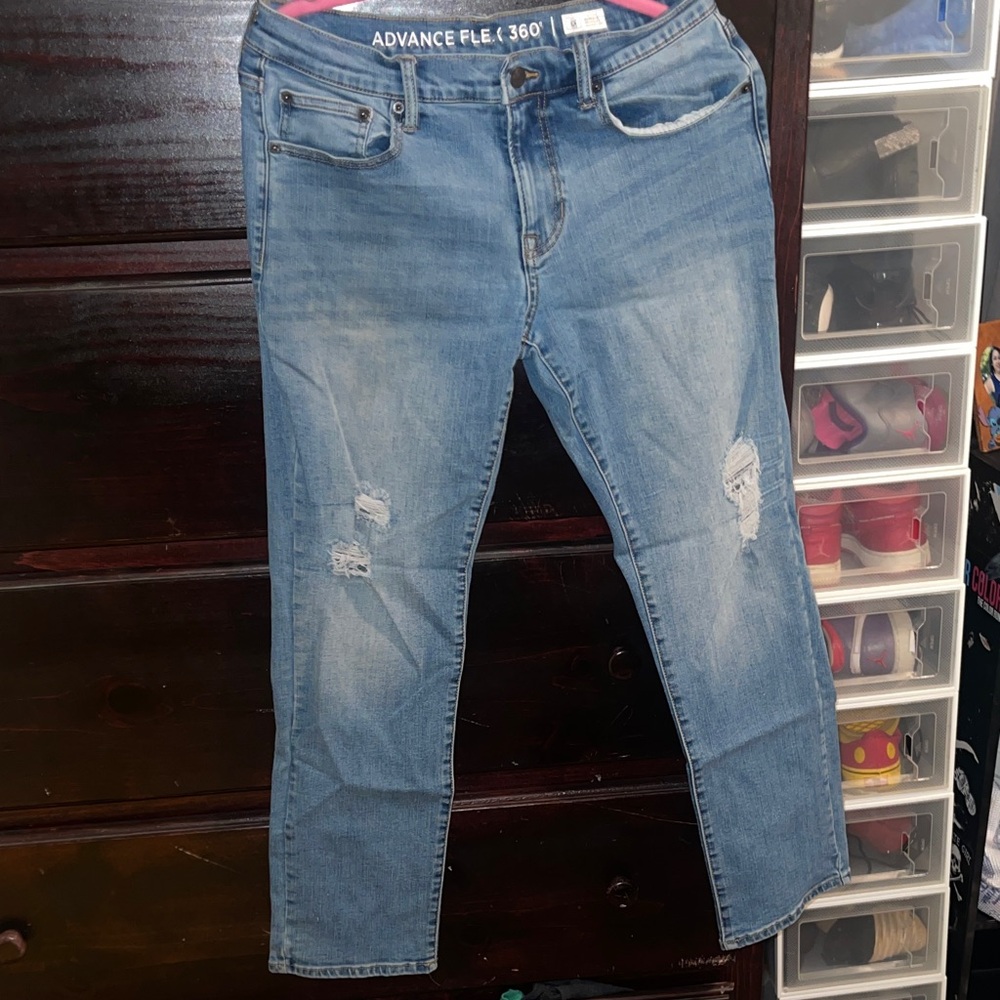 #69 Men's Slim Straight Jeans - Light Blue